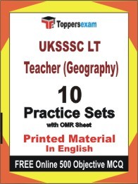 UKSSSC LT Teacher (Geography) Exam Practice Set Book in English