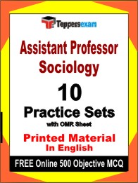 Assistant Professor Sociology Book in English - Practice Set