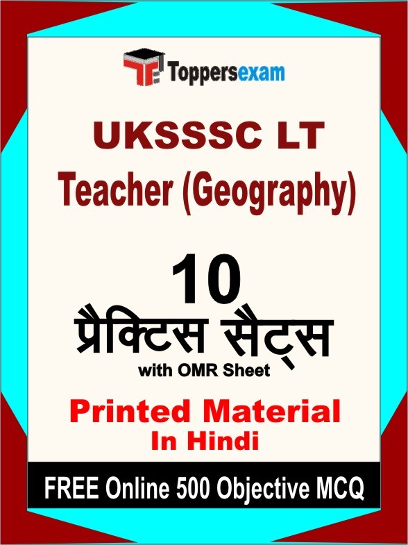 UKSSSC LT Teacher (Geography)  Exam Practice Set Book in Hindi