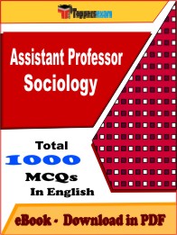 Assistant Professor Sociology PDF Book In English - MCQ / Objective Questions