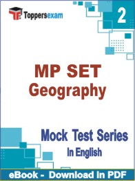 MP SET Geography Exam PDF Book In English - Question Paper