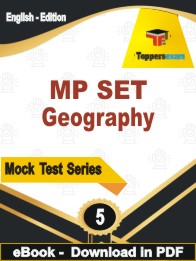 MP SET Geography Exam PDF Book In English - Practice Set