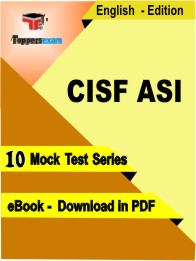 CISF ASI PDF Book In English - Mock Test/Practice Set