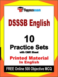 DSSSB English Book in English - Practice Set