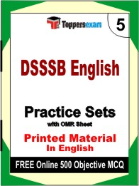 DSSSB English Book in English - Mock Test / Practice Set