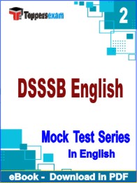 DSSSB English PDF Book In English - Question Paper