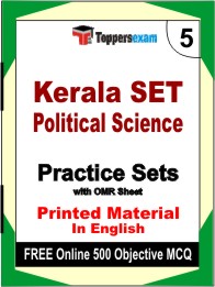 Kerala SET Political Science Book in English - Mock Test / Practice Set