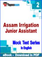 Assam Irrigation Junior Assistant Test PDF Book In English - Question Paper