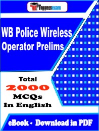 WB Police Wireless Operator Prelims Exam MCQ Book PDF in English : Important Question