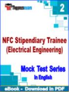 NFC Stipendiary Trainee (Electrical Engineering) Test PDF Book In English - Question Paper