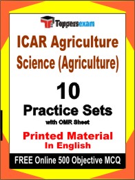ICAR Agriculture Science (Agriculture) Exam Practice Set  Book in English