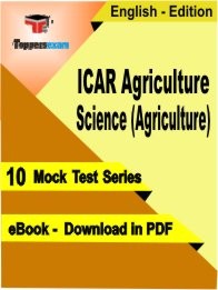 ICAR Agriculture Science (Agriculture) Exam Practice Set In English - Book PDF