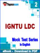 IGNTU LDC Test PDF Book In English - Question Paper