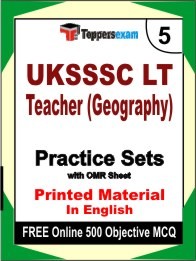 UKSSSC LT Teacher (Geography) Exam Practice Set Book in English