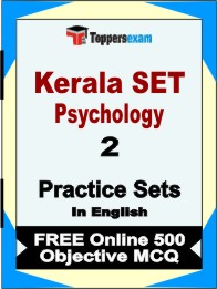 Kerala SET Psychology Book in English - Question Paper / Practice Set