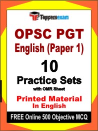 OPSC PGT English Paper 1 Book in English - Practice Set