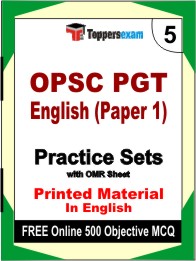 OPSC PGT English Paper 1 Book in English - Mock Test / Practice Set