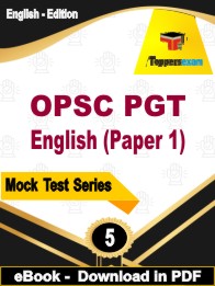 OPSC PGT English Paper 1 PDF Book In English - Practice Set