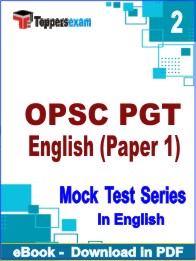 OPSC PGT English Paper 1 PDF Book In English - Question Paper