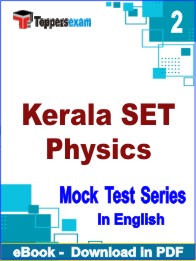 Kerala SET Physics Exam PDF Book In English - Question Paper