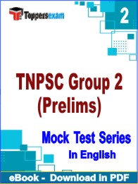 TNPSC Group 2 Prelims PDF Book In English - Question Paper