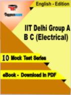 IIT Delhi Group A B C (Electrical) Test PDF Book In English - Mock Test/Practice Set