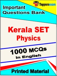 Kerala SET Physics Book in English - Objective MCQ