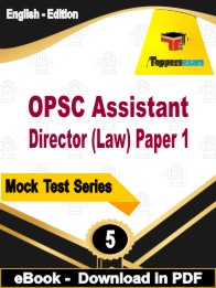 OPSC Assistant Director (Law) Paper 1 PDF Book In English - Practice Set