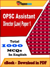 OPSC Assistant Director (Law) Paper 1 PDF Book In English - MCQ / Objective Questions