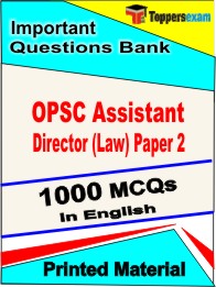 OPSC Assistant Director (Law) Paper 2 Book in English - Objective MCQ