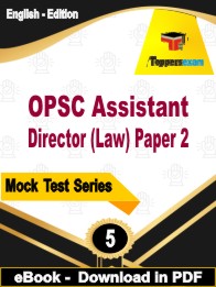 OPSC Assistant Director (Law) Paper 2 PDF Book In English - Practice Set