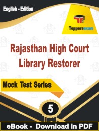 Rajasthan High Court Library Restorer Exam PDF Book In English - Practice Set