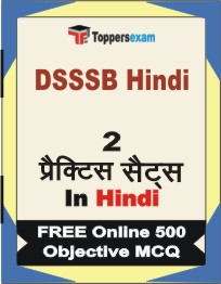 DSSSB Hindi Exam Book in Hindi - Question Paper / Practice Set