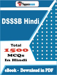 DSSSB Hindi Exam PDF Book In Hindi - MCQ / Objective Questions