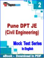 Pune DPT JE (Civil Engineering) Test PDF Book In English - Question Paper