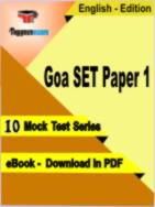 Goa SET Paper 1 Test PDF Book In English - Mock Test/Practice Set