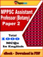 MPPSC Assistant Professor (Botany) Paper 2 PDF Book In English - MCQ / Objective Questions