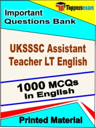 UKSSSC Assistant Teacher LT English Exam Book in English - Objective MCQ