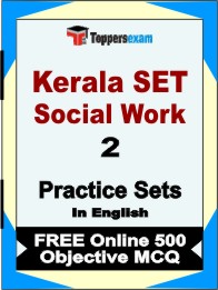 Kerala SET Social Work Book in English - Question Paper / Practice Set