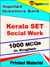 Kerala SET Social Work Book in English - Objective MCQ