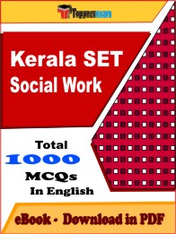 Kerala SET Social Work PDF Book In English - MCQ / Objective Questions