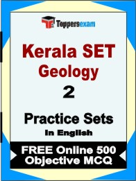 Kerala SET Geology Book in English - Question Paper / Practice Set
