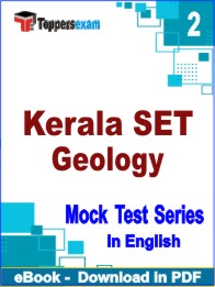 Kerala SET Geology PDF Book In English - Question Paper