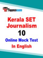 Kerala SET Journalism Mock Test (2024)