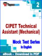 CIPET Technical Assistant (Mechanical) Test PDF Book In English - Question Paper