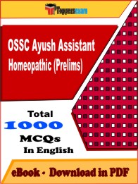 OSSC Ayush Assistant Homeopathic (Prelims) PDF Book In English - MCQ / Objective Questions