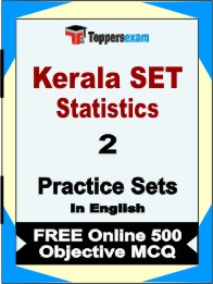 Kerala SET Statistics Book in English - Question Paper / Practice Set