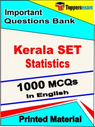 Kerala SET Statistics Book in English - Objective MCQ