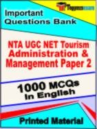 NTA UGC NET Tourism Administration & Management Paper 2 Test  Book in English - Objective MCQ