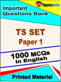 TS SET Paper 1 Exam Book in English - Objective MCQ